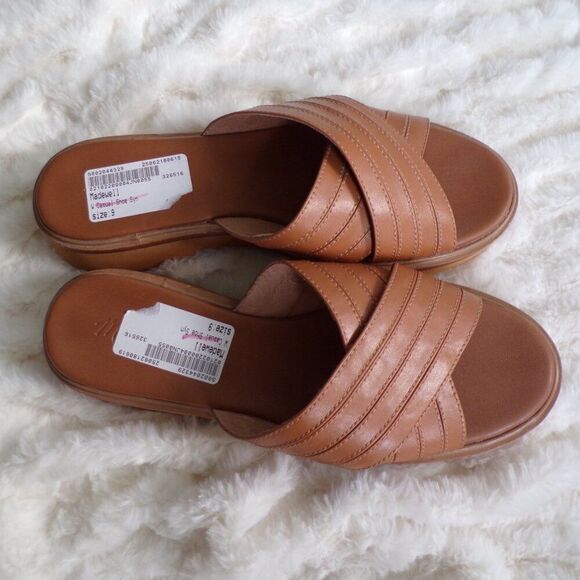 NWT Madewell leather Platform sandals 9 - Picture 4 of 11